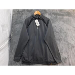 DeMarini Heater Shirt Mens XL Gray 1/4 Zip Long Sleeve Baseball WTD1010CHXL